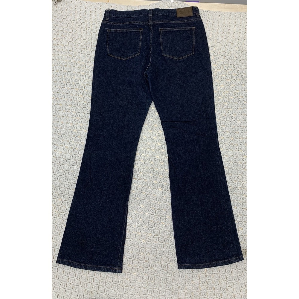 LRL Ralph Lauren Jeans‎ Women's Sz 10 Blue Denim Classic Bootcut W34 L32 Western - Picture 3 of 10